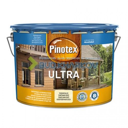 Pinotex Ultra високостійкий засіб захисту деревини 10 л