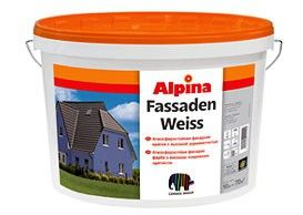 Краска Alpina FassadenWeiss 10л