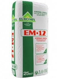 Клейова суміш для підлогових плит та керамограніту ЕМ-12