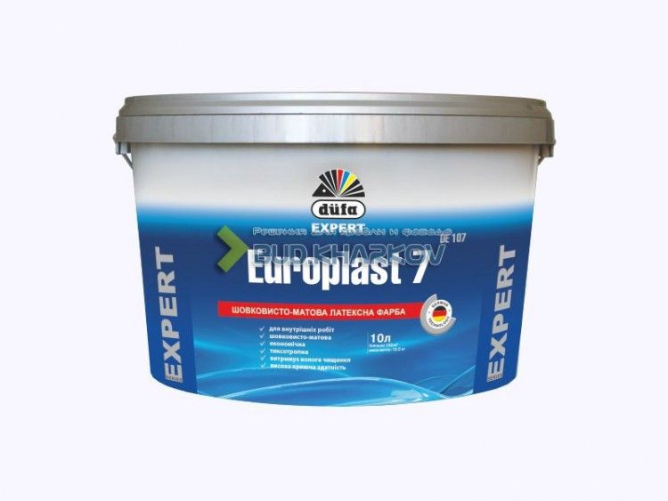 Dufa Expert DЕ107, Europlast 7 (Шелковисто-матовая латексная краска) 10л